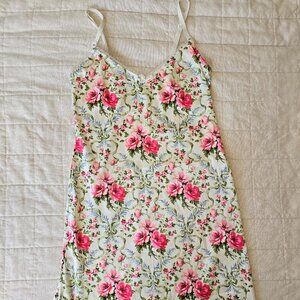Vintage Dolce & Gabbana Floral Slip Dress/Chemise/Lingerie/Nightgown